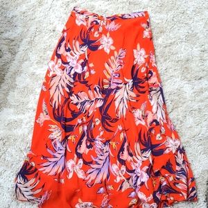 Anthropologie floral skirt